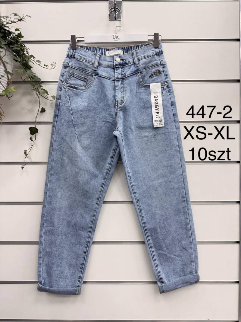 Spodnie damskie jeansy Roz XS-XL, 1 Kolor Paczka 10 szt